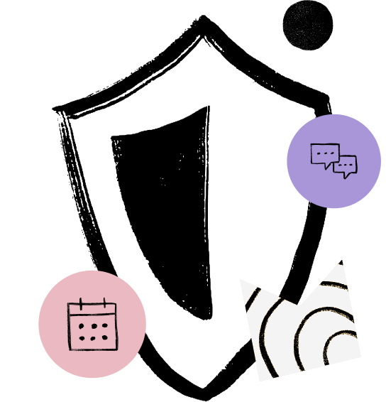 illustration bouclier gris